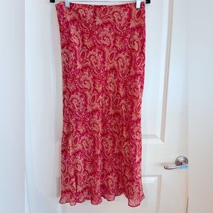 Ann Taylor Vintage 100% Silk Skirt